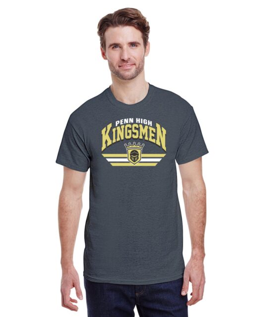 Dark Heather Short Sleeve T-Shirt (Penn High Kingsmen)