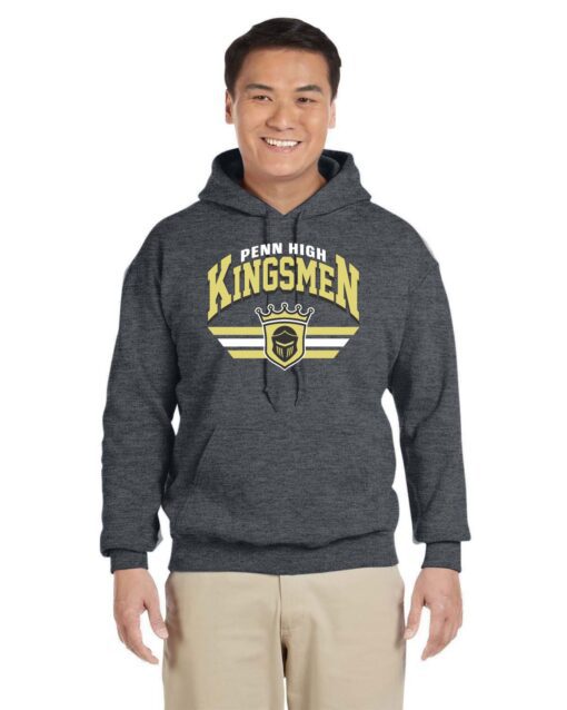 Dark Heather Hoodie (Penn High Kingsmen)