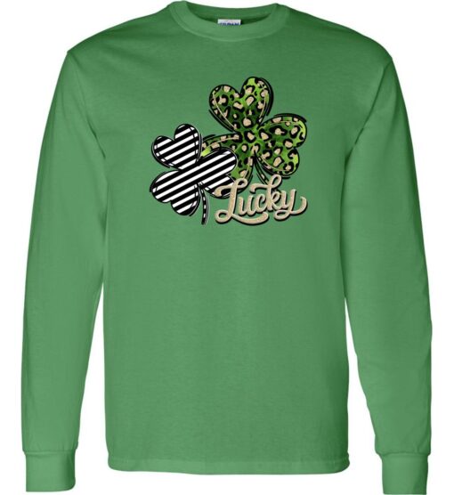 Irish Green Long Sleeve T-Shirt (Lucky)