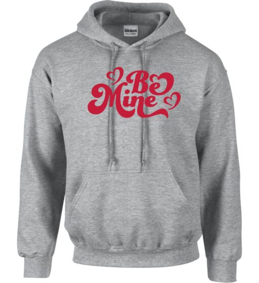 Sport Gray Hoodie (Be Mine Design 'A')