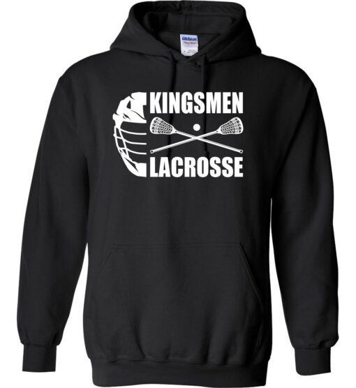 Black Hoodie (Kingsmen Lacrosse Design B)