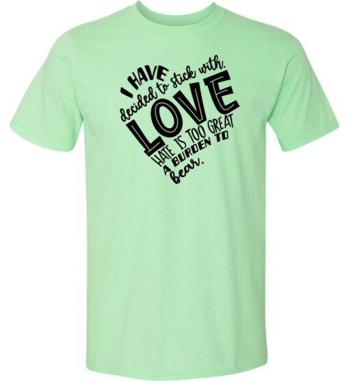 Mint Green Softstyle T-Shirt (MLK Design B)