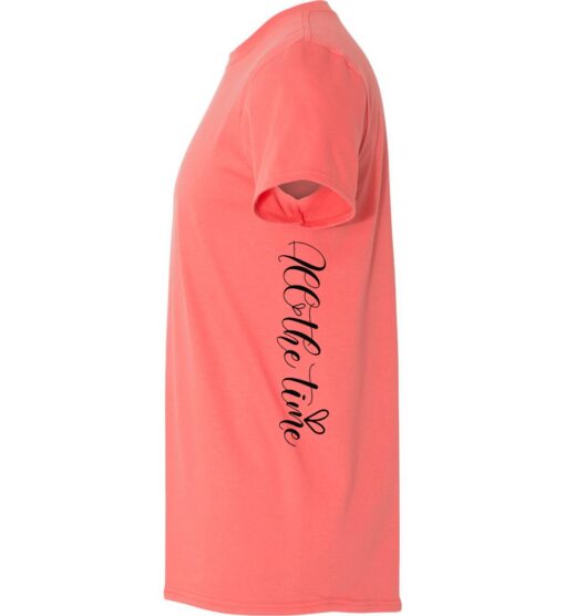 Coral Silk Softstyle T-Shirt (Faith & Encouragement Design C) - Image 2