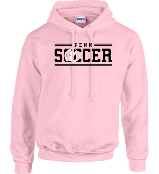 Light Pink Hoodie (Kingsmen Soccer Design E)