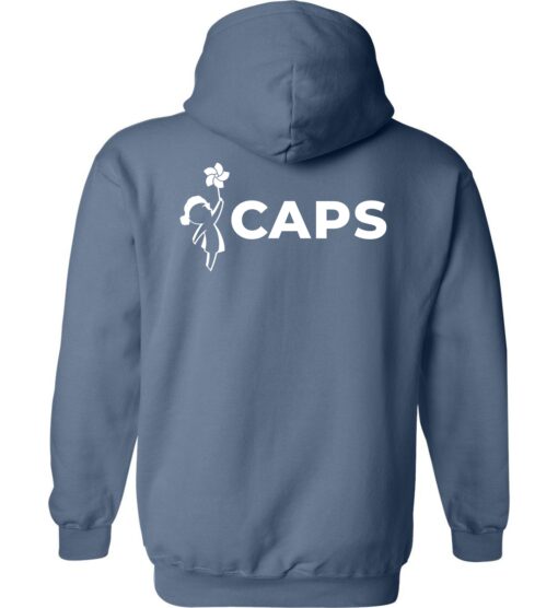 Indigo Blue Hoodie (CAPS Design A) - Image 2