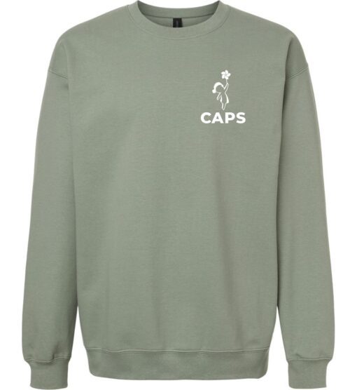 Sage Adult Softstyle® Crewneck Sweatshirt (CAPS Design A)