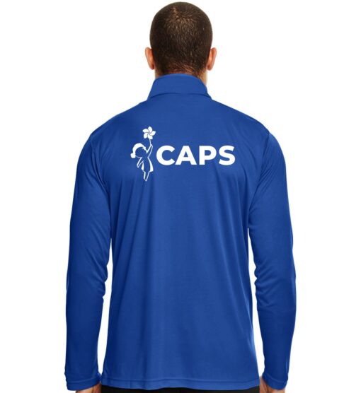 Sport Royal Men's Performance Quarter-Zip (CAPS Design A) - Image 2