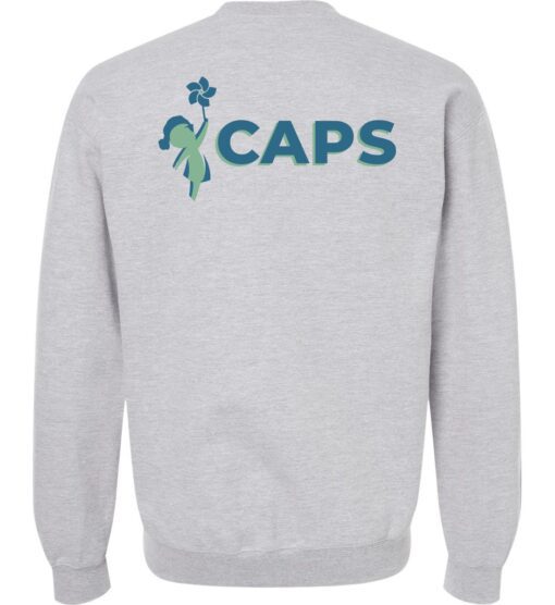 Sport Gray Adult Softstyle® Crewneck Sweatshirt (CAPS Design B) - Image 2