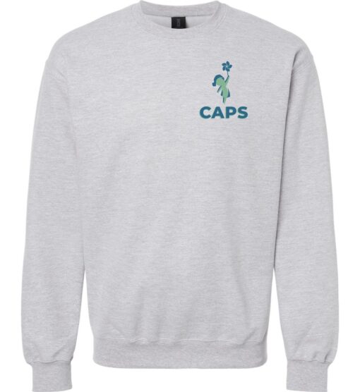 Sport Gray Adult Softstyle® Crewneck Sweatshirt (CAPS Design B)