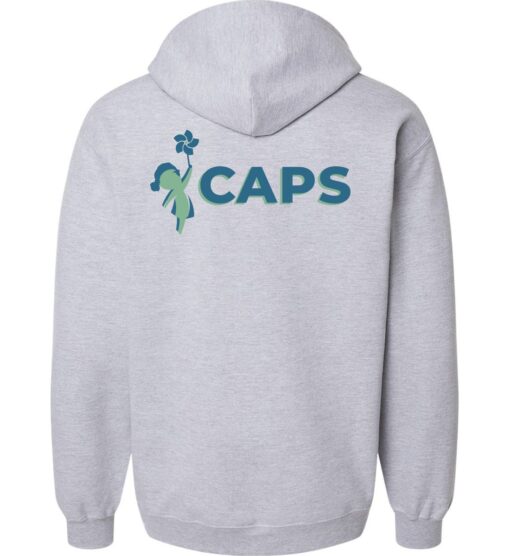 Sport Gray Full-Zip Softstyle Hoodie (CAPS Design B) - Image 2