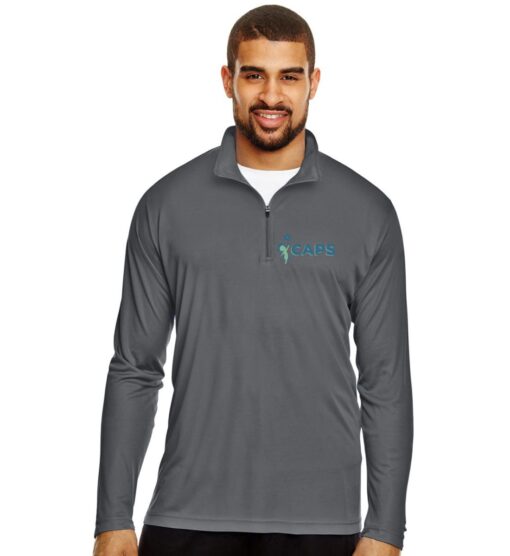 Sport Graphite Men's Performance Quarter-Zip (CAPS Design B) (Copy)