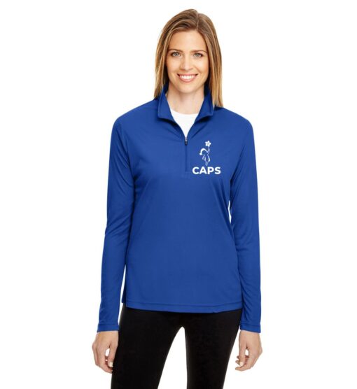 Sport Royal Women's Performance Quarter-Zip (CAPS Design A)