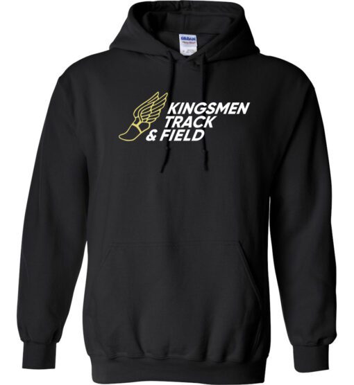 Black Hoodie (Kingsmen Track & Field Design C)