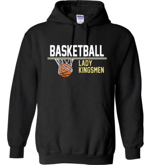 Black Hoodie (Lady Kingsmen Basketball Design A)