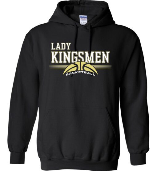 Black Hoodie (Lady Kingsmen Basketball Design A)