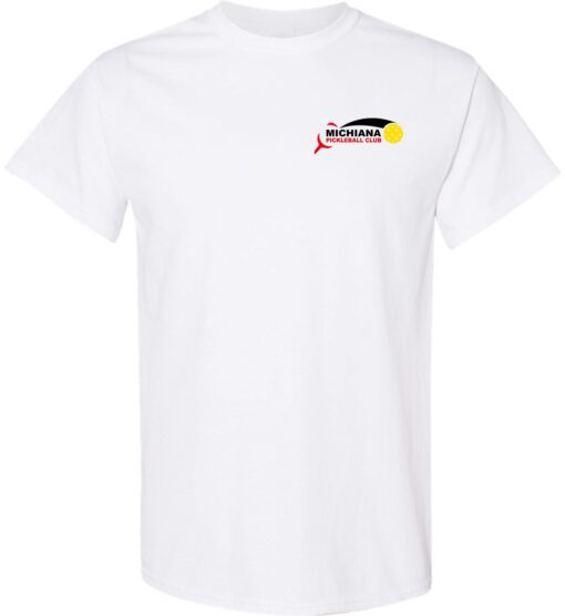 White Short Sleeve T-Shirt (Michiana Pickleball)