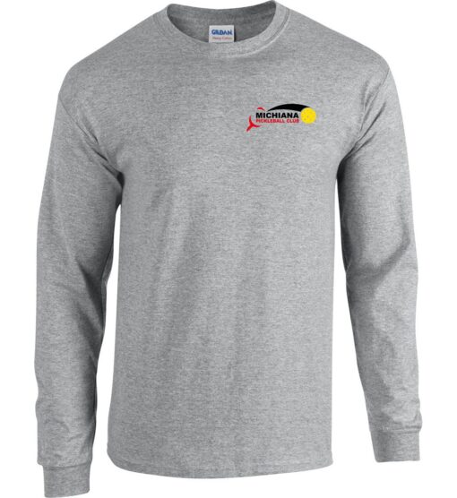 Sport Gray Long Sleeve T-Shirt (Michiana Pickleball)