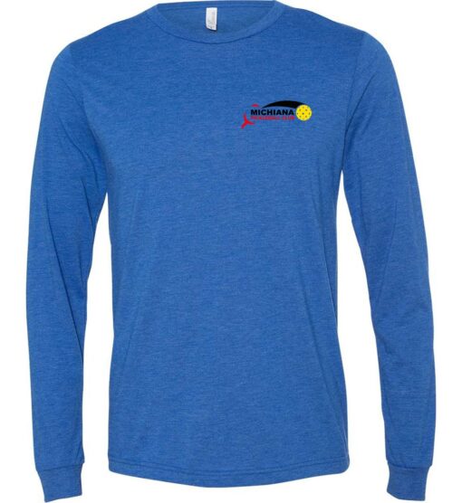 True Royal Triblend Long Sleeve T-Shirt (Michiana Pickleball)