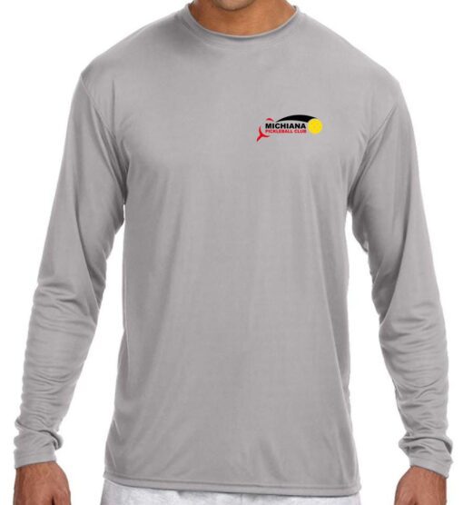 Silver Cooling Performance Long Sleeve T-Shirt (Michiana Pickleball)