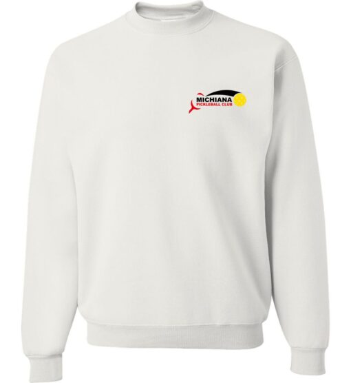 White Crewneck Sweatshirt (Michiana Pickleball)