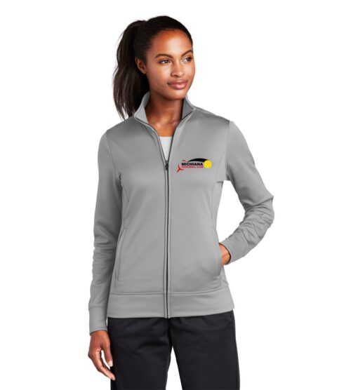 Ladies' Silver Full-Zip Jacket (Michiana Pickleball)