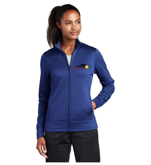 Ladies' Royal Blue Full-Zip Jacket (Michiana Pickleball)