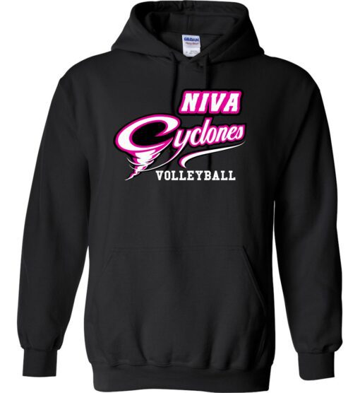 Black Hoodie (NIVA Cyclones Volleyball)