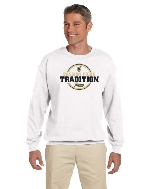 White Crewneck Sweatshirt (Passion, Pride, Tradition)