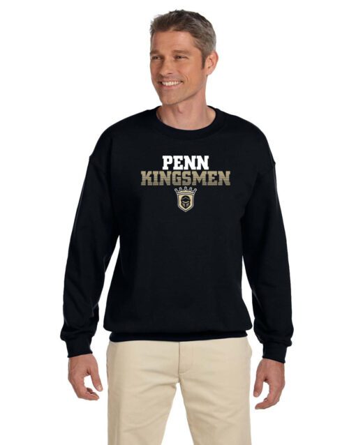 Black Crewneck Sweatshirt (Penn Kingsmen Design 'B')