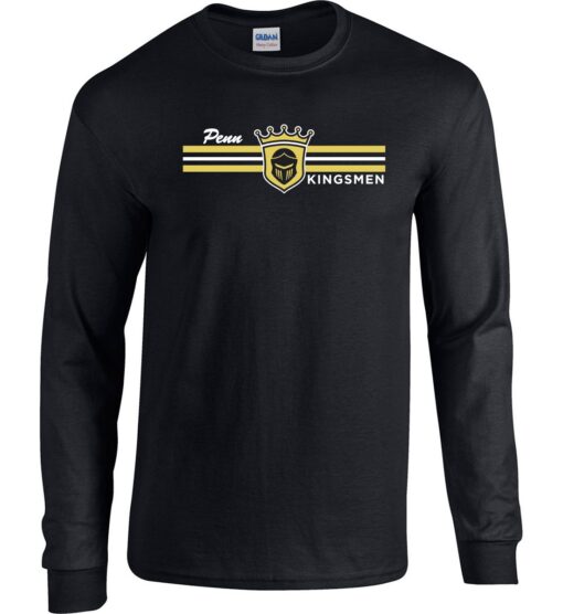 Black Long Sleeve T-Shirt (Kingsmen Design 'B')