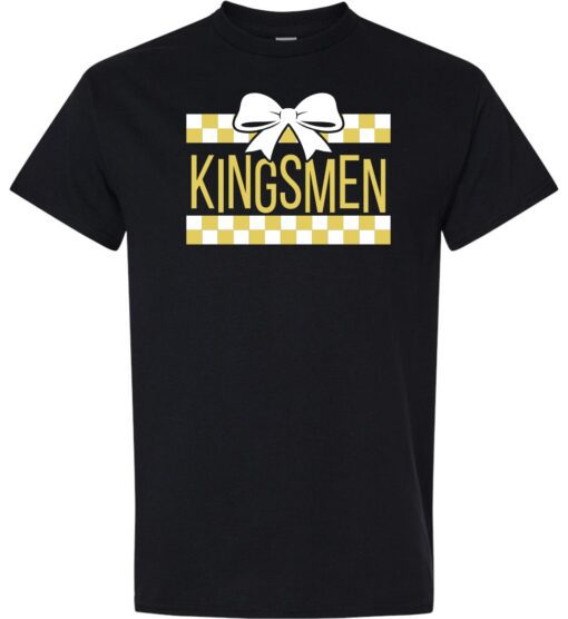 Black Short Sleeve T-Shirt (Kingsmen Design 'F')