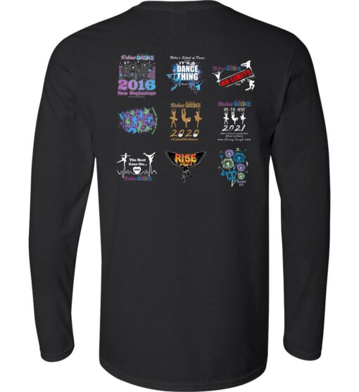 Black Softstyle® Long-Sleeve T-Shirt (RSoD Design C) - Image 2