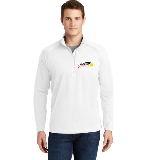 Men's White Sport-Wick® 1/4-Zip (Michiana Pickleball)